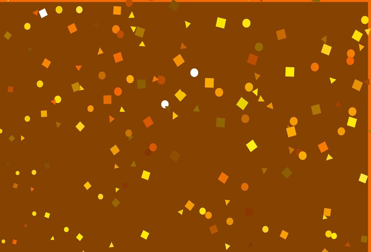 Light Orange vector pattern in polygonal style with circles.