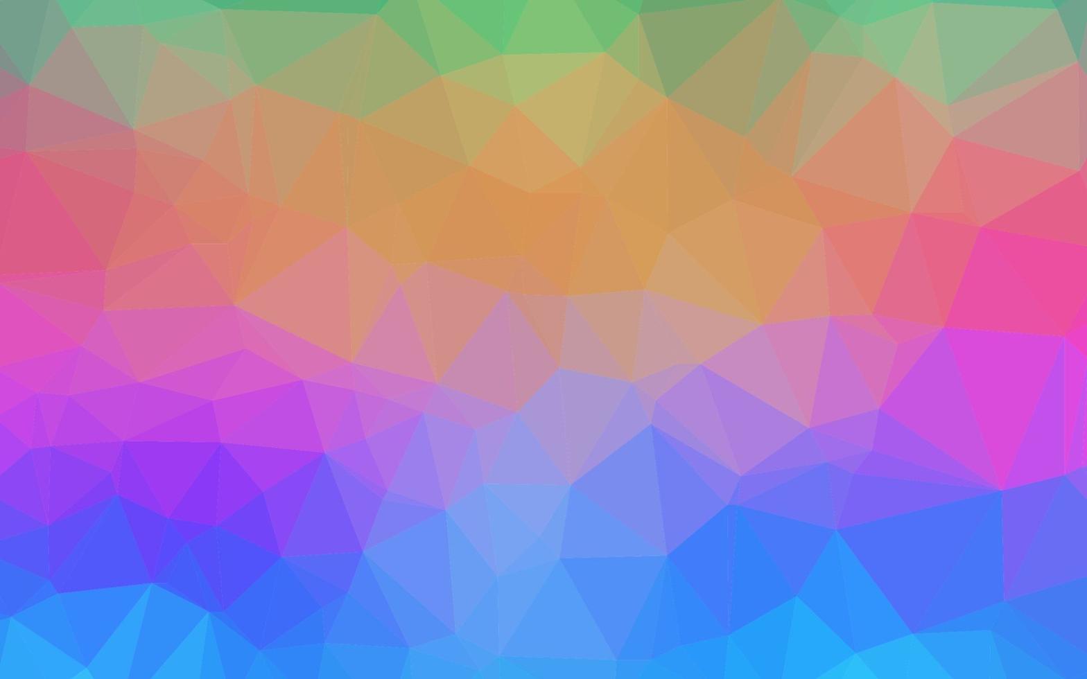 Light Multicolor, Rainbow vector blurry triangle pattern.