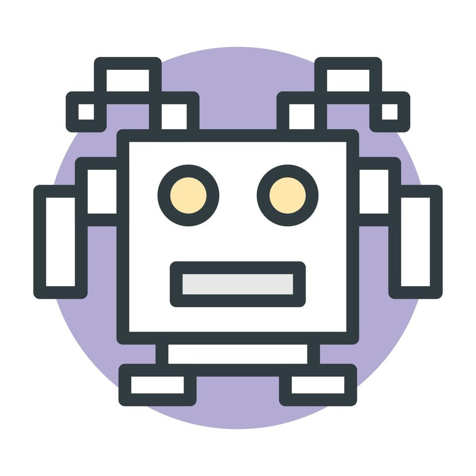 Trendy Robot Concepts vector