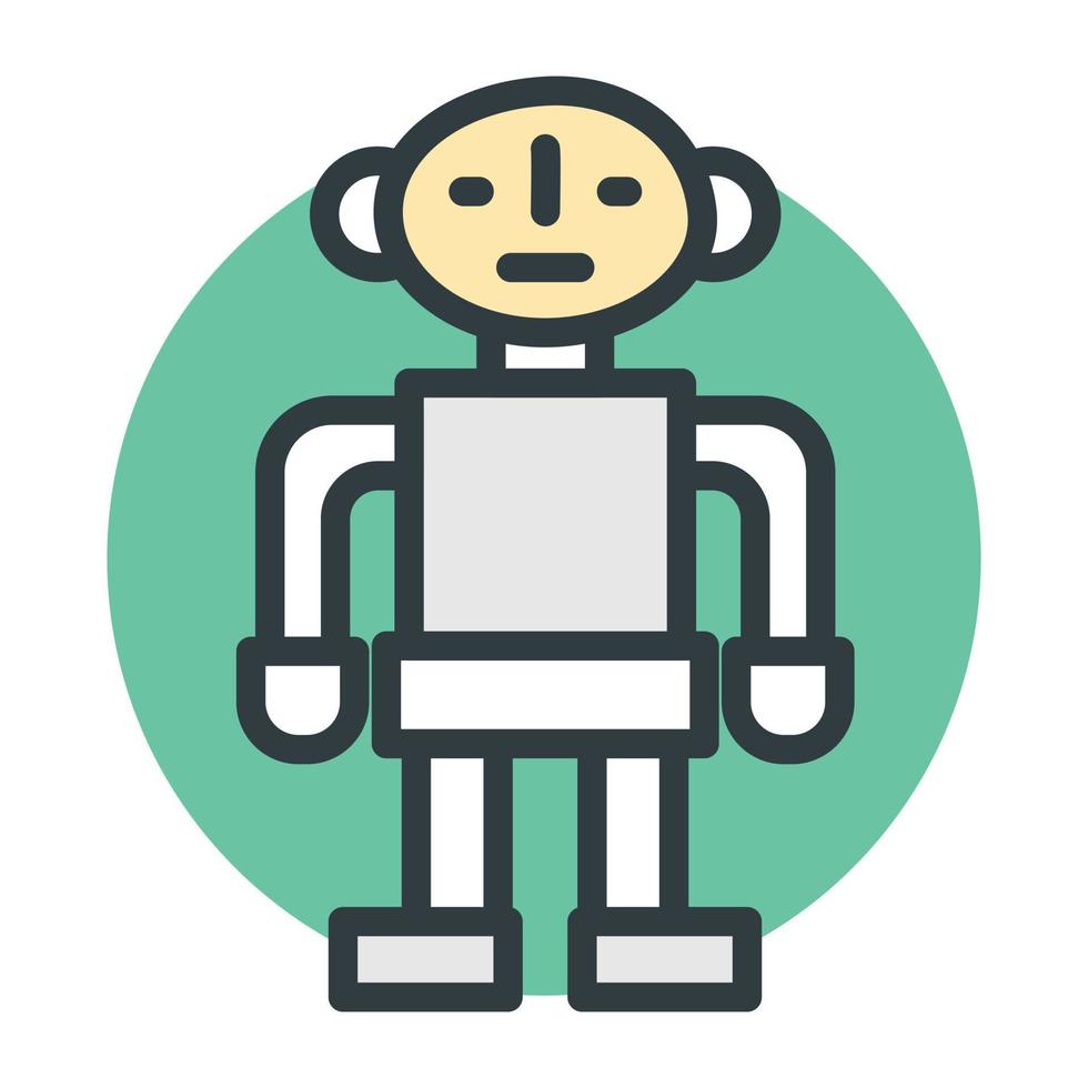 Trendy Robot Concepts vector