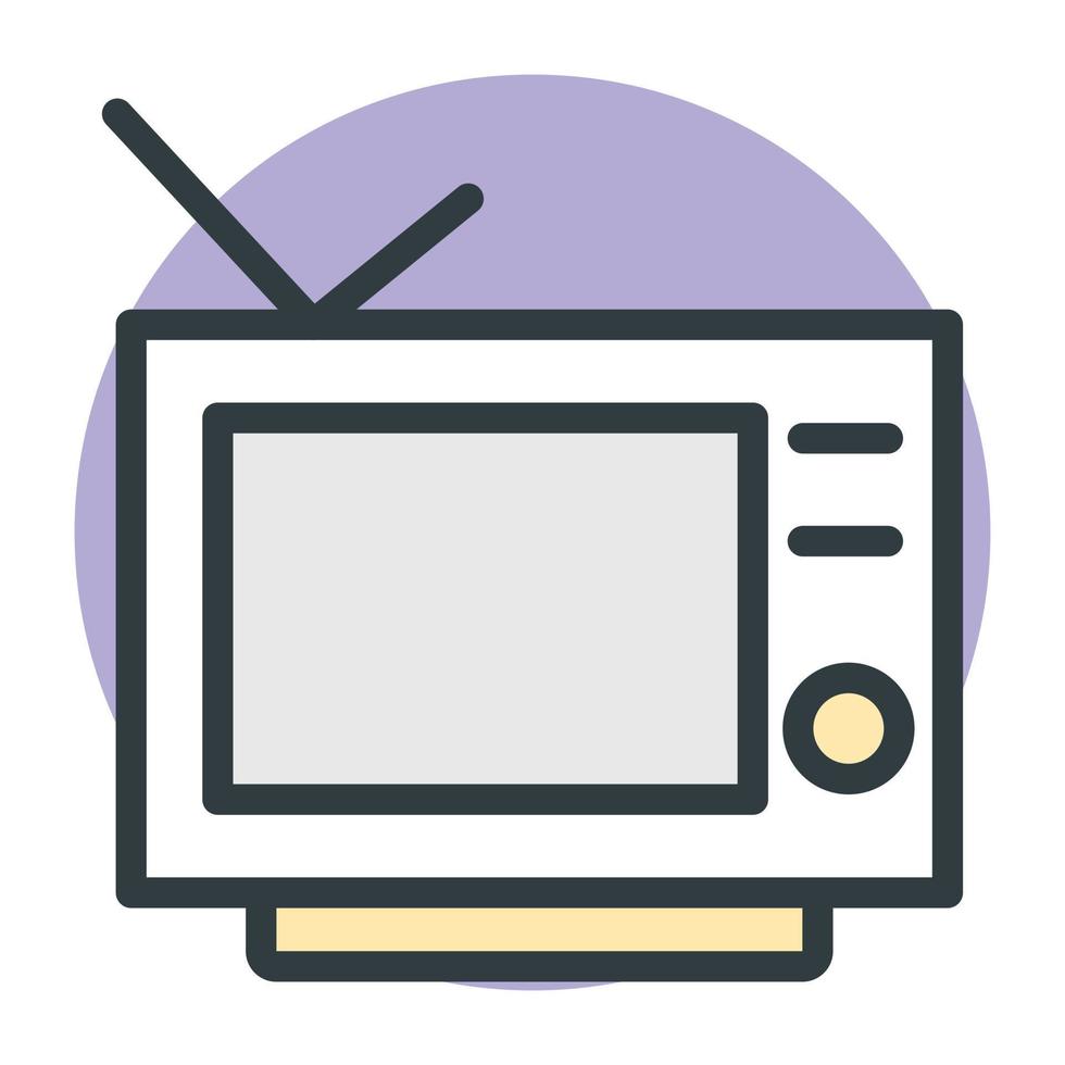 Trendy Television Concepts vector