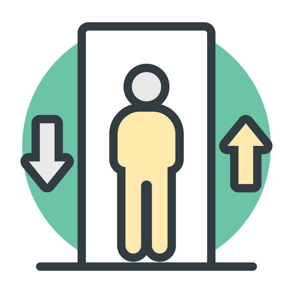 Trendy Elevator Concepts vector