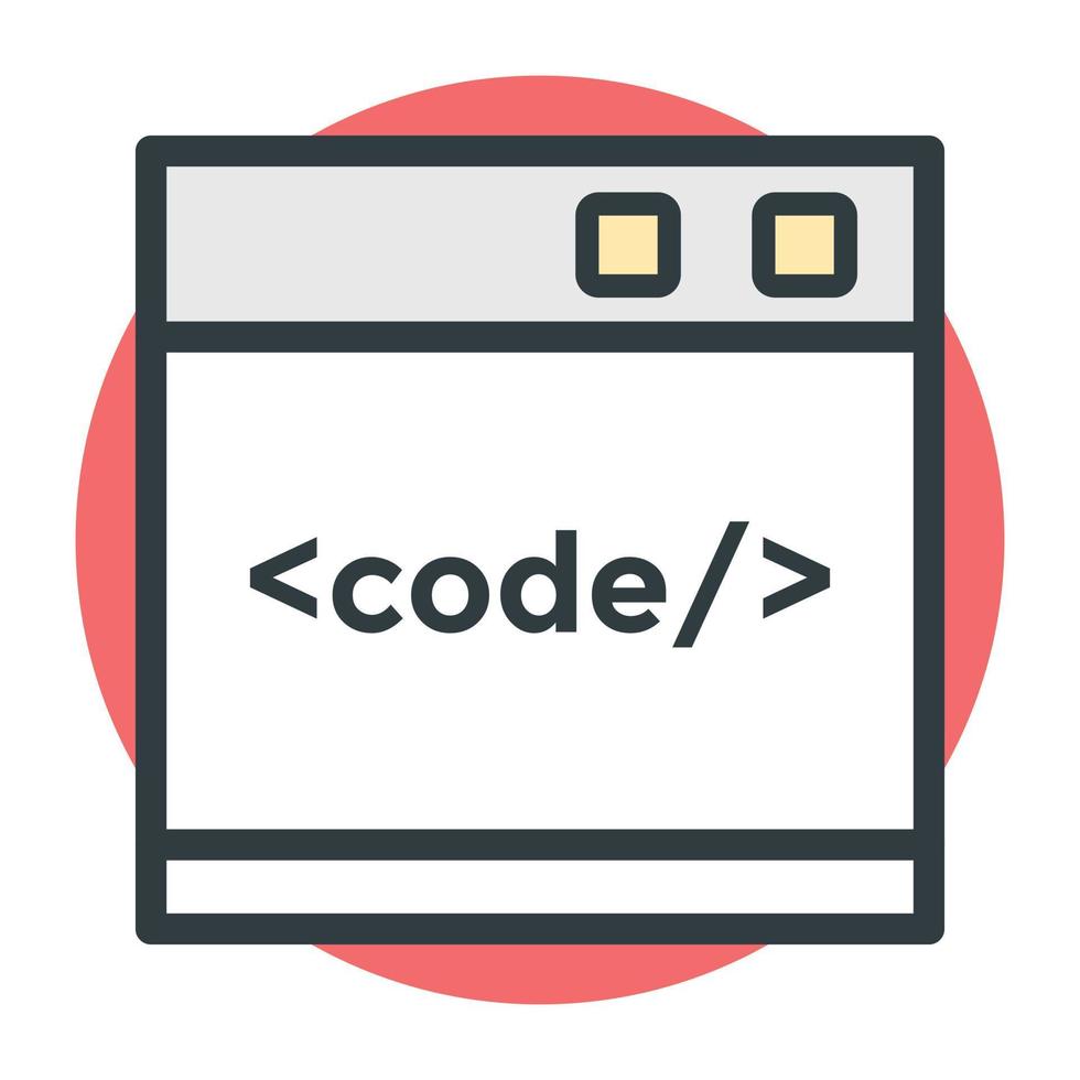 conceptos de código fuente vector