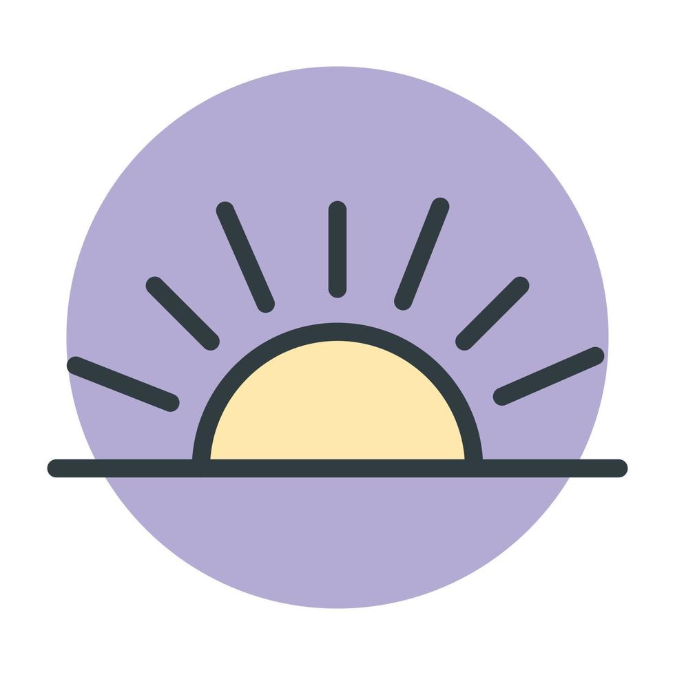 Trendy Sunrise Concepts vector