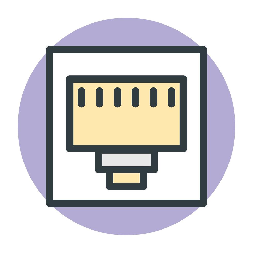 Ethernet Port Concepts vector
