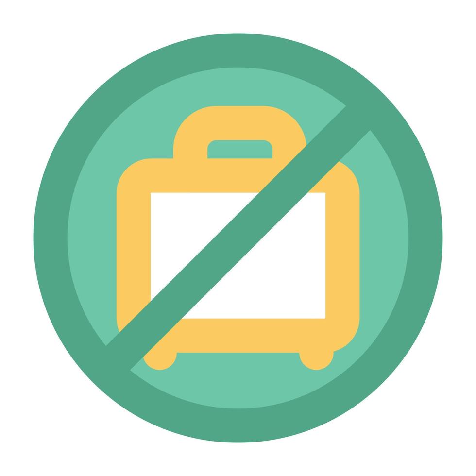 No Luggage Concepts vector