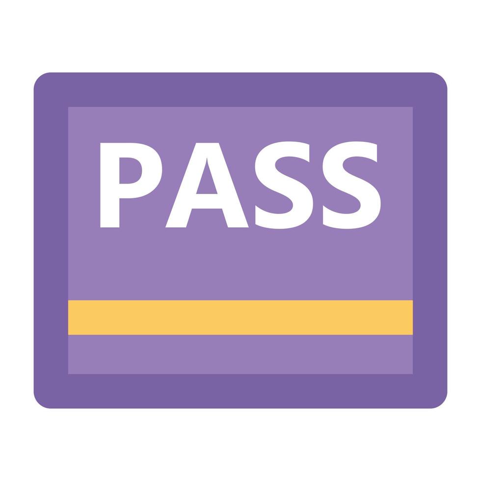 Trendy Pass Concepts vector