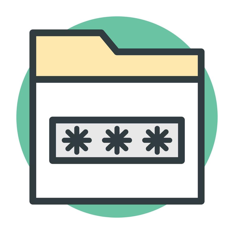 Trendy Cryptography Concepts vector