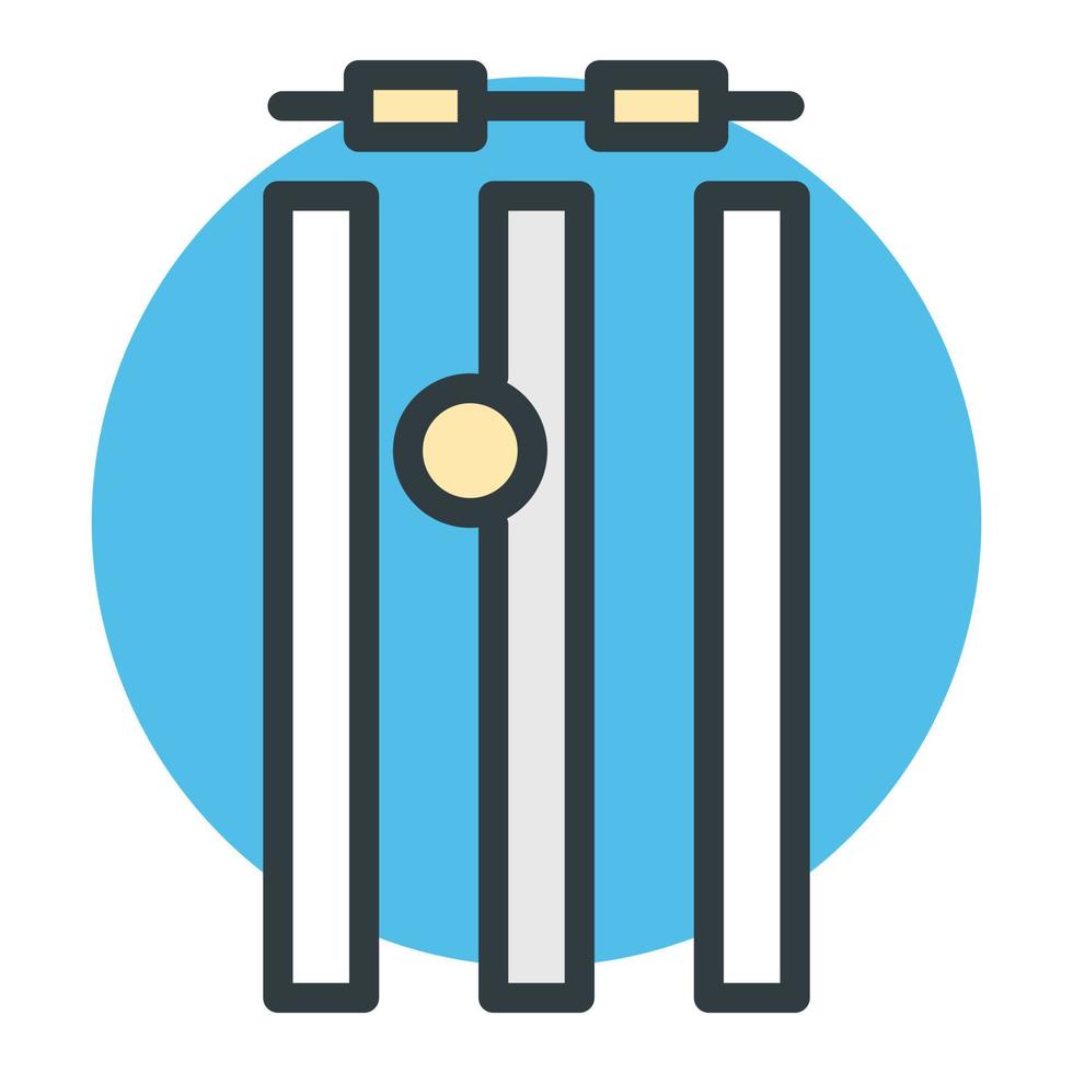 Cricket Wicket Concepts vector