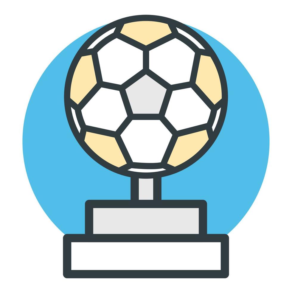 conceptos de trofeos de fútbol vector