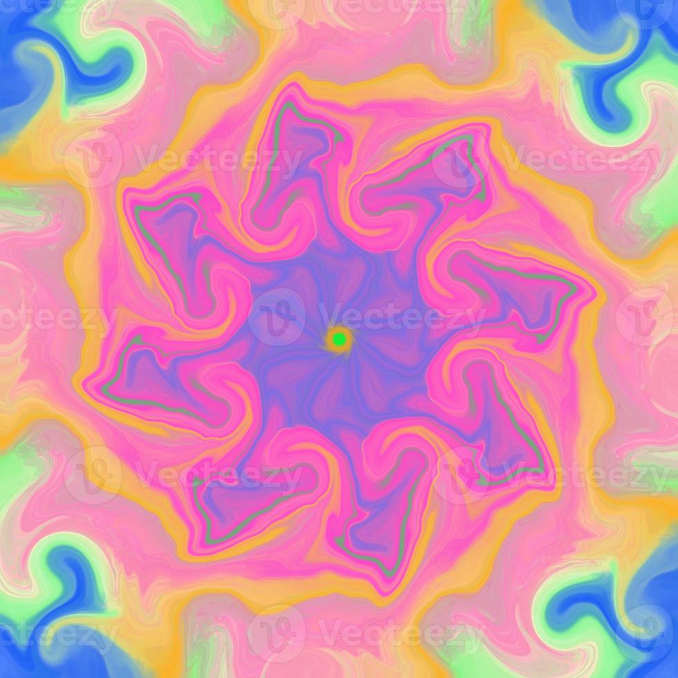 Abstract Colorful Liquid Marble texture. Spiral Swirl Hippie. Colored Pattern. Fluid art. For textiles, fabrics, design cover, presentation, invitation, flyer, annual report, poster and business card. photo