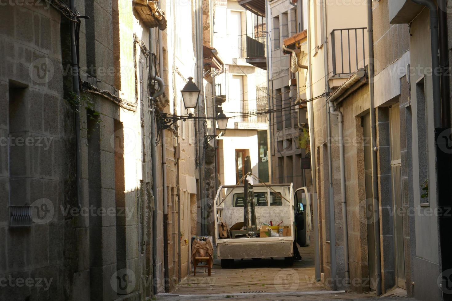 vistas y detalles de las calles y casas de allariz foto