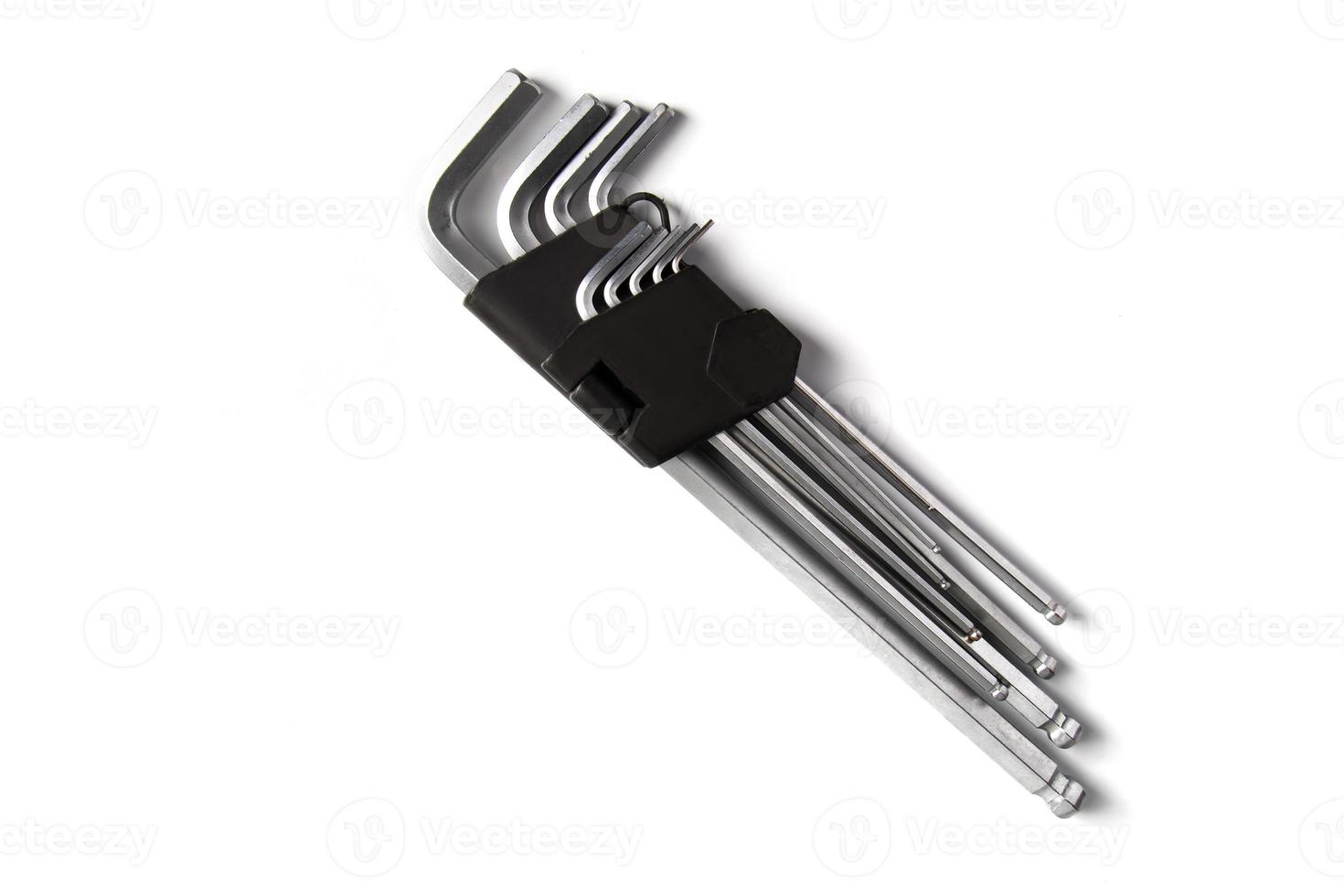 Hex keys set isolated on white background. 6710094 Stock Photo at Vecteezy