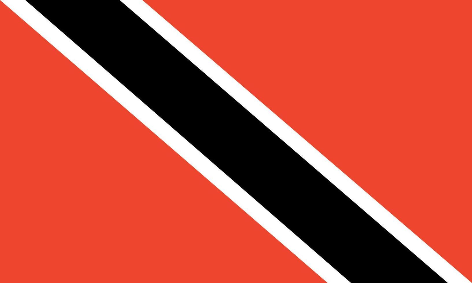 bandera de trinidad y tobago. colores y proporciones oficiales. bandera nacional de trinidad y tobago. vector