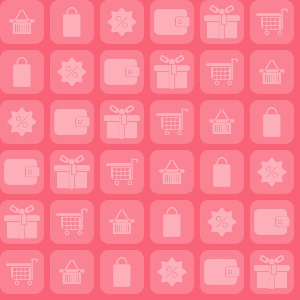 seamless pattern pink goods from the store on sale vector