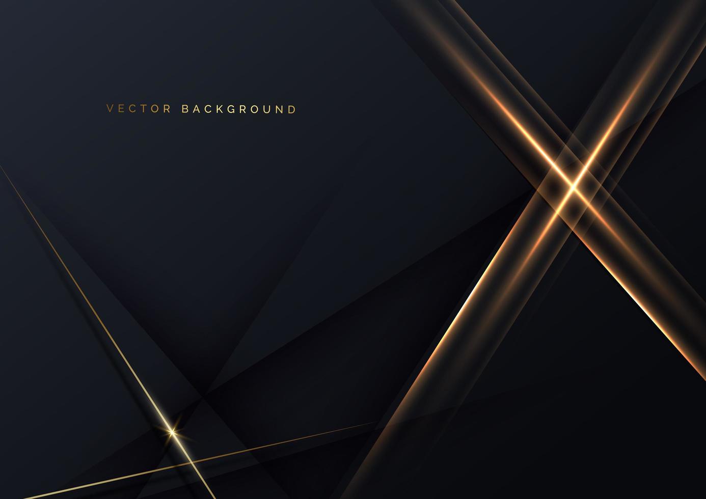 Abstract elegant gold lines diagonal on grey and black background. Luxury style with copy space for text. vector