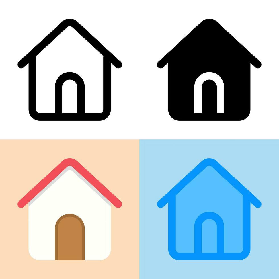 Illustration vector graphic of Home Icon. Perfect for user interface, new application, etc