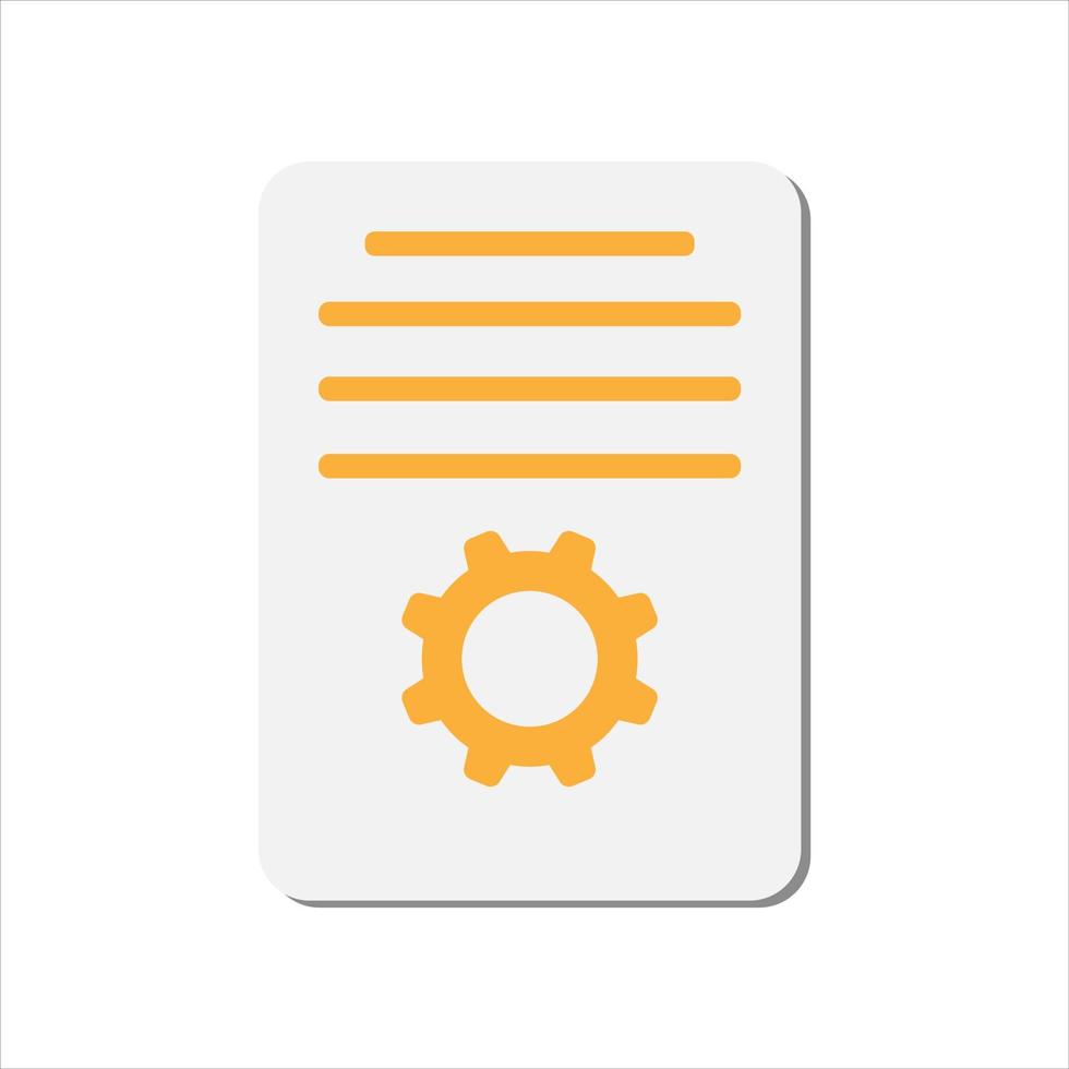 Project task management and effective time planning tools. Project detail icon. Vector illustration.