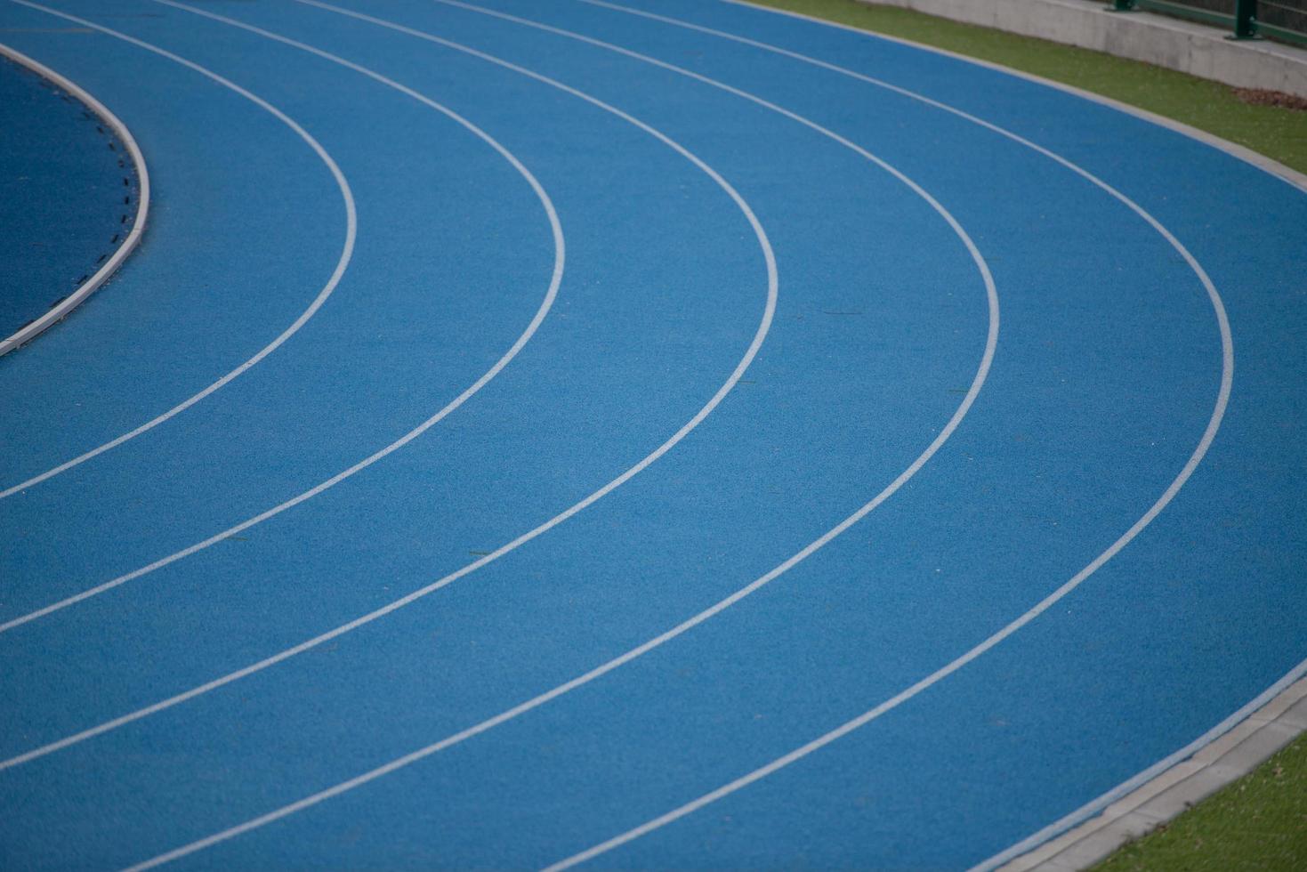 Lanes on the track of athletics photo