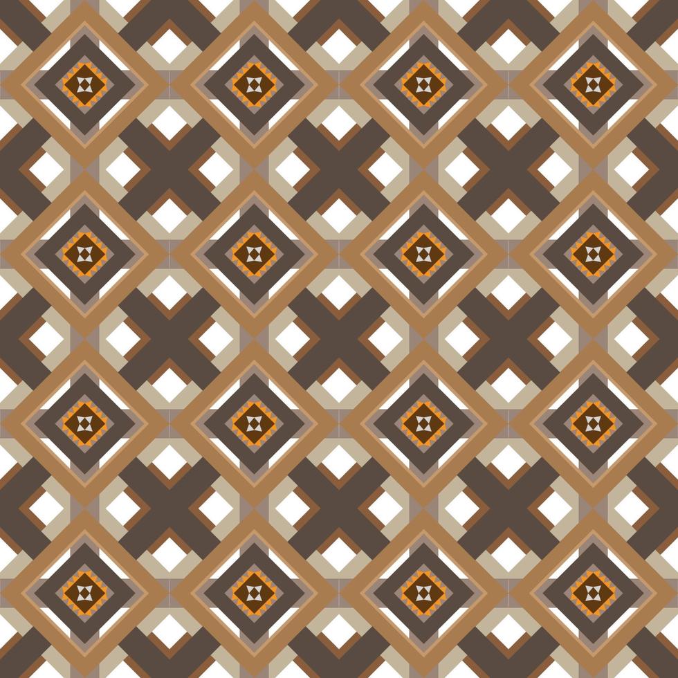 Seamless ethnic fabric tribal ikat pattern background, abstract ornament fashion fabric pattern, ethnic tile pattern vector