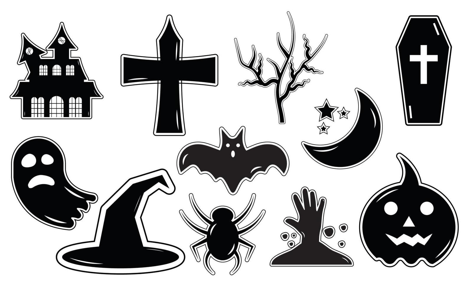 Halloween vector silhouette design