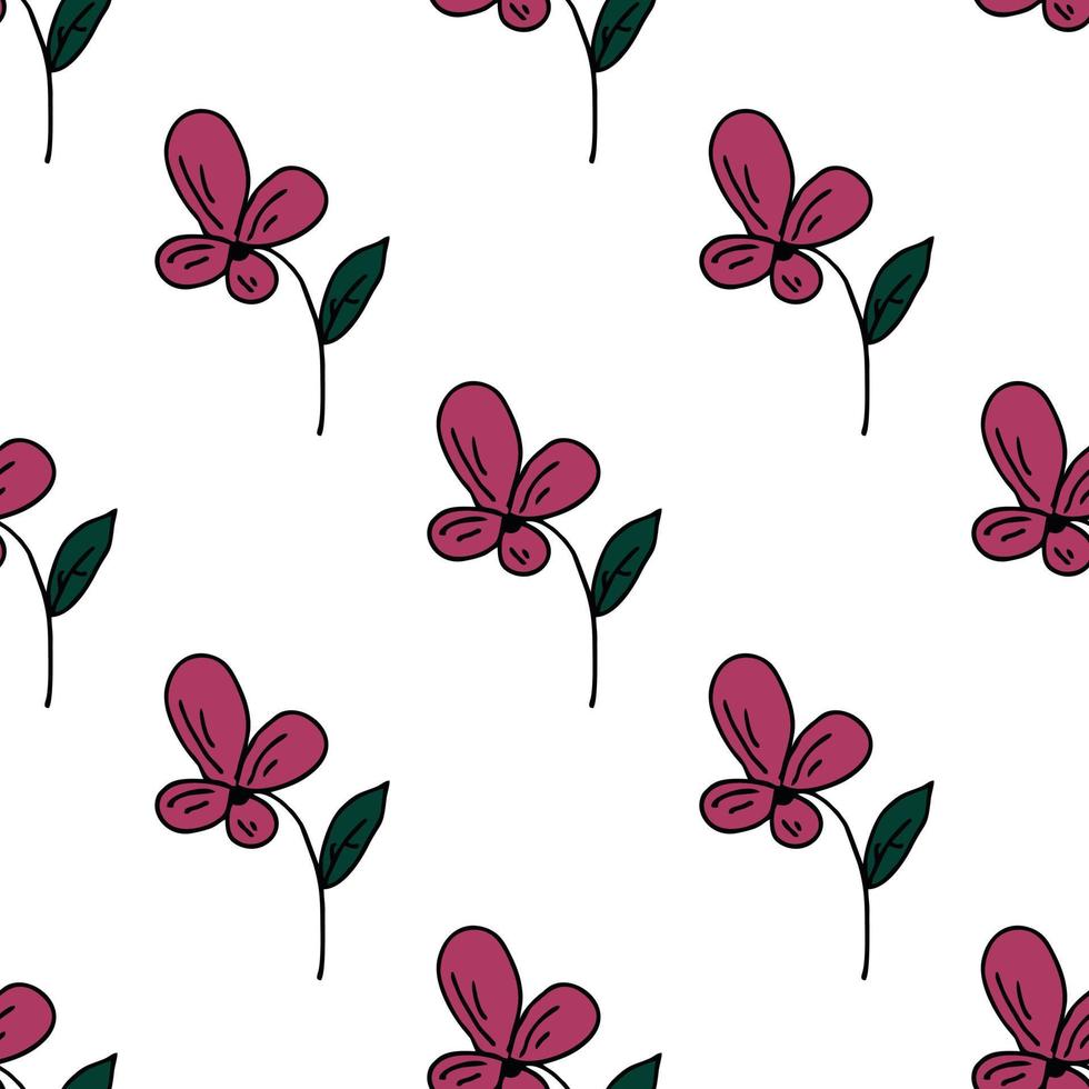 Seamless Pattern With Floral Motifs able to print for cloths, tablecloths, blanket, shirts, dresses, posters, papers. vector