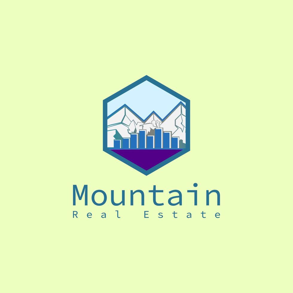 Residential mountain logo vector