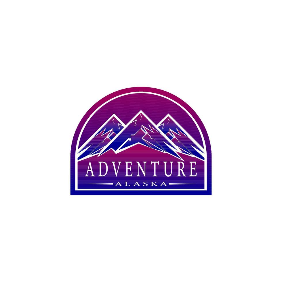 Adventure, nature, mountain vector Logo design.