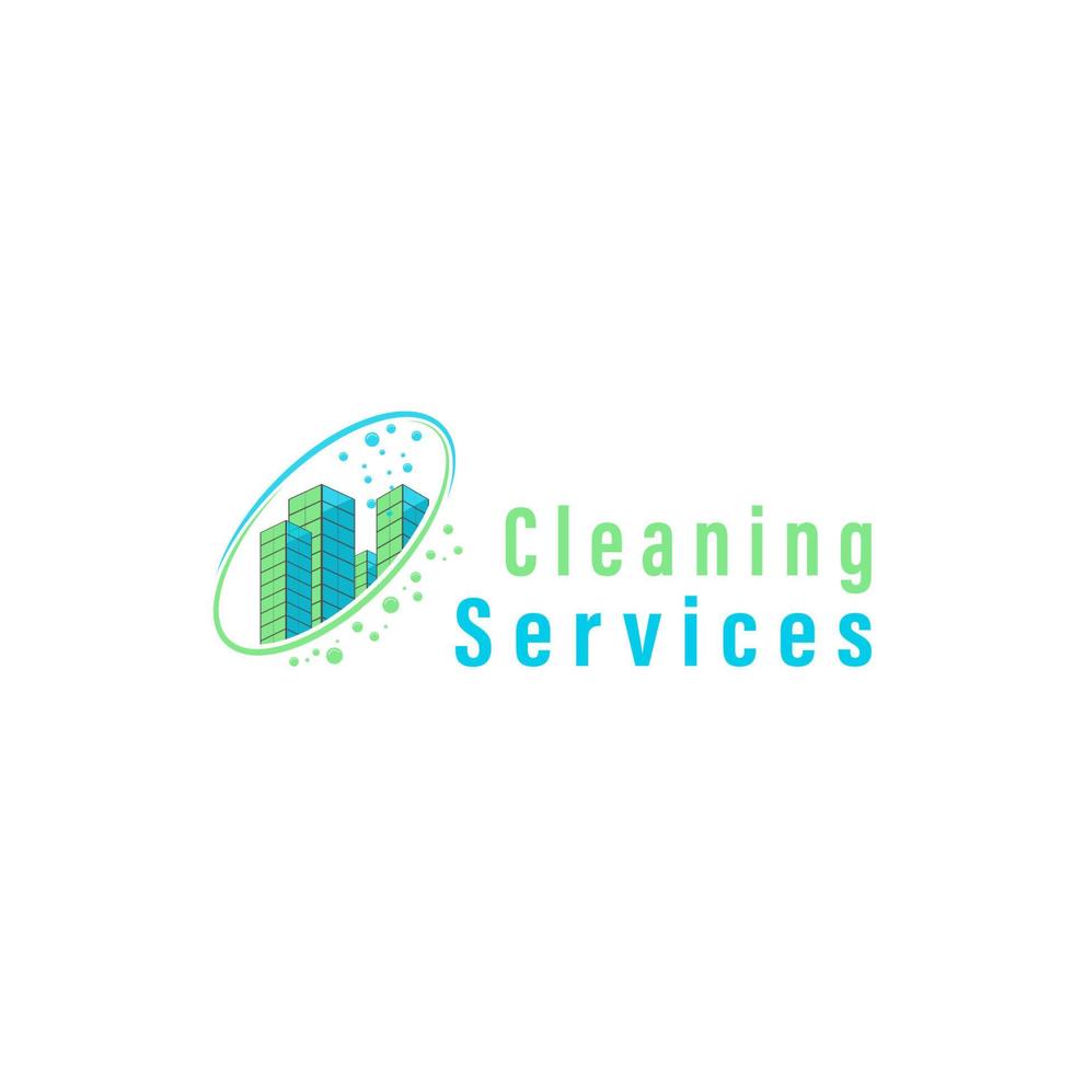el diseño del logotipo del servicio de limpieza se puede utilizar para su negocio. vector