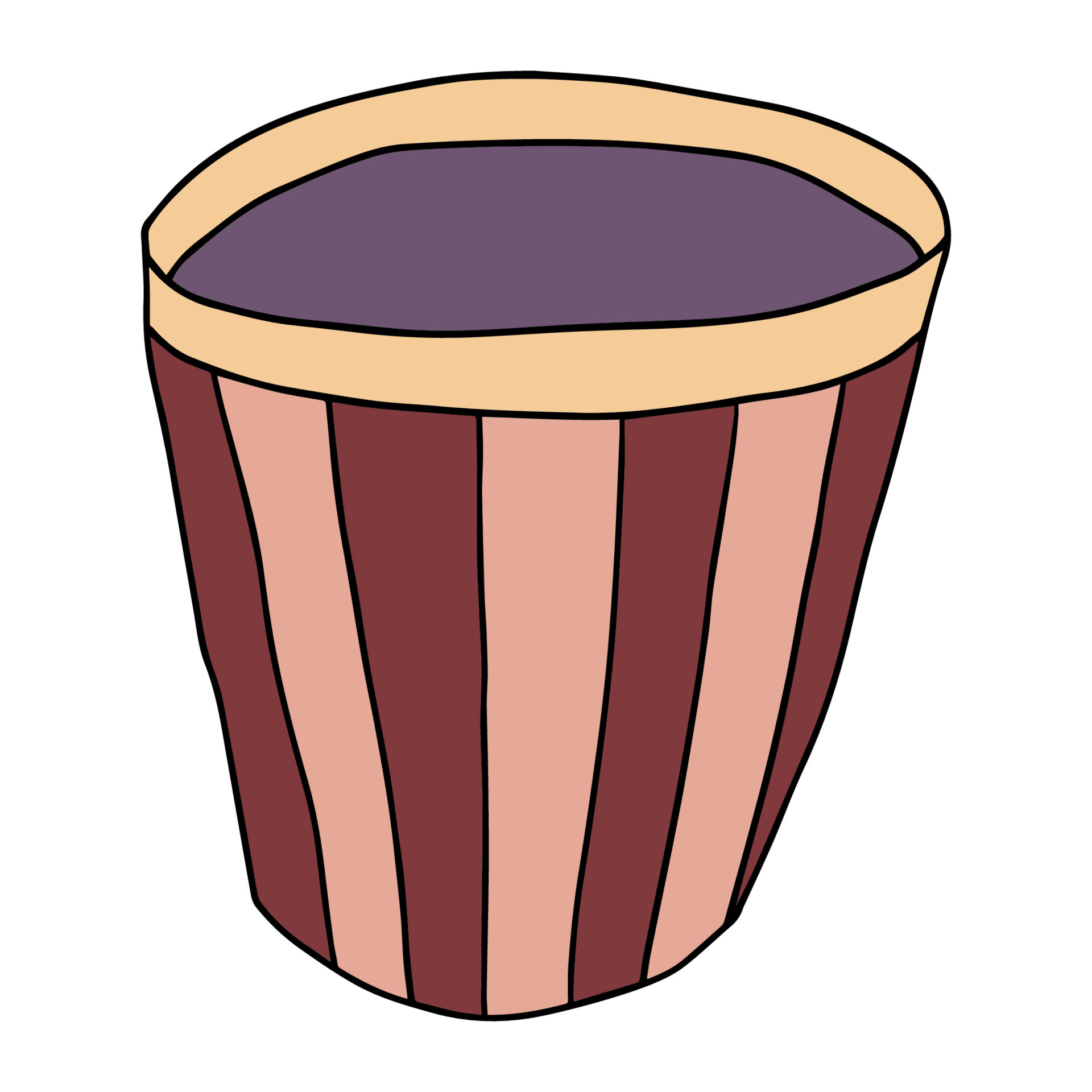 empty flower pot cartoon