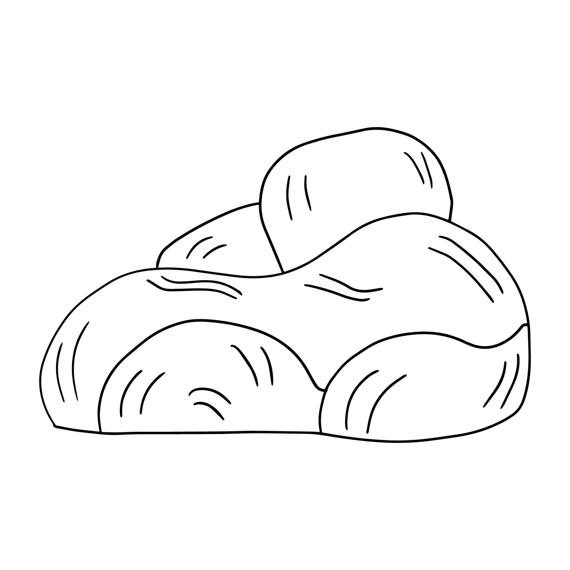 Cute cartoon doodle rock isolated on white background. Sketch of a stone. 6716554 Vector Art at Vecteezy Cute cartoon doodle rock isolated on white background. Sketch of a stone. 6716554 Vector Art at Vecteezy