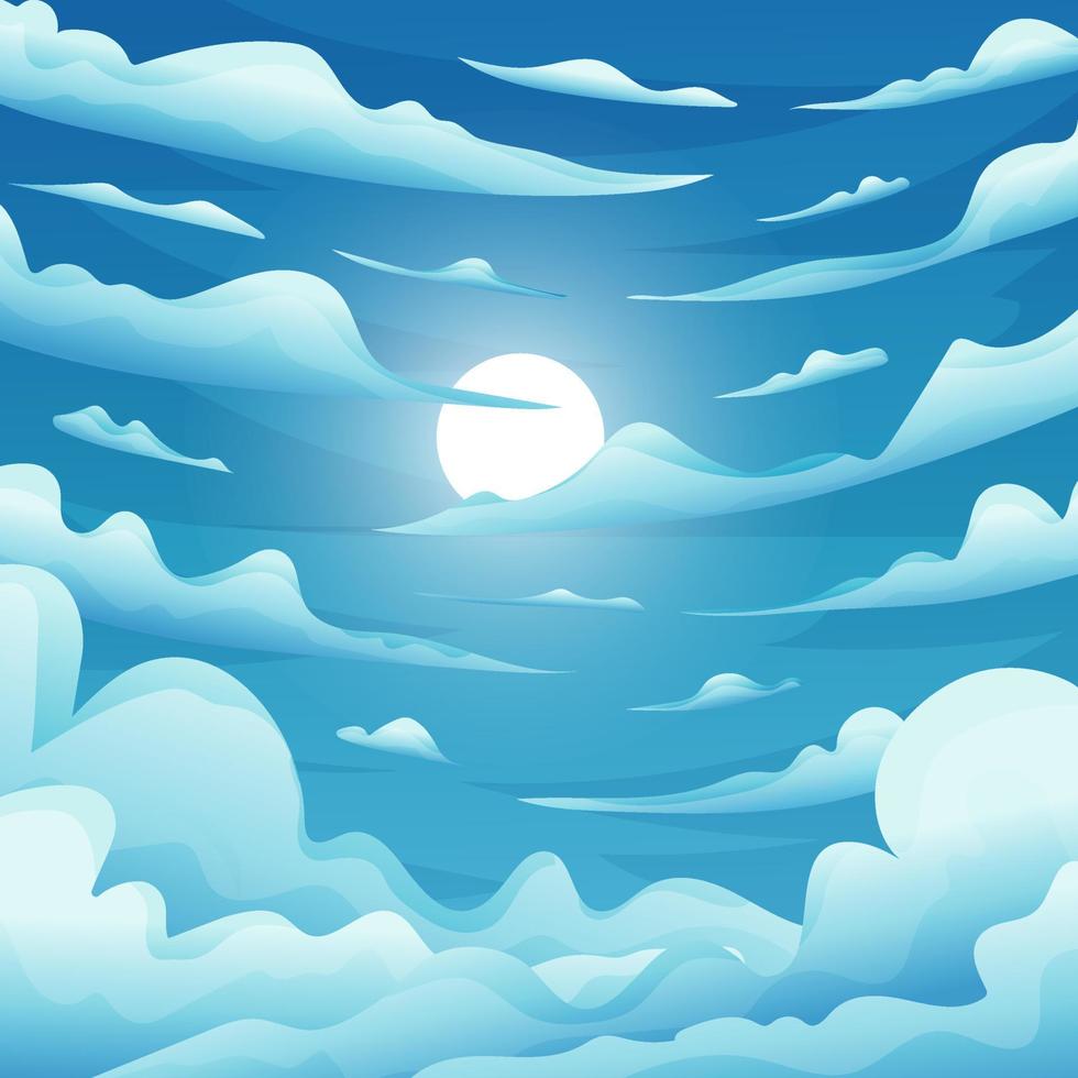 Blue Sky Background vector