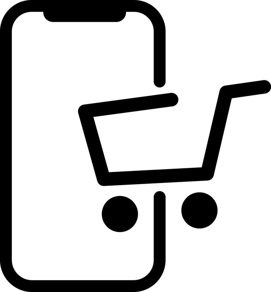 online shopping cart icon. shopping from home. online store vector