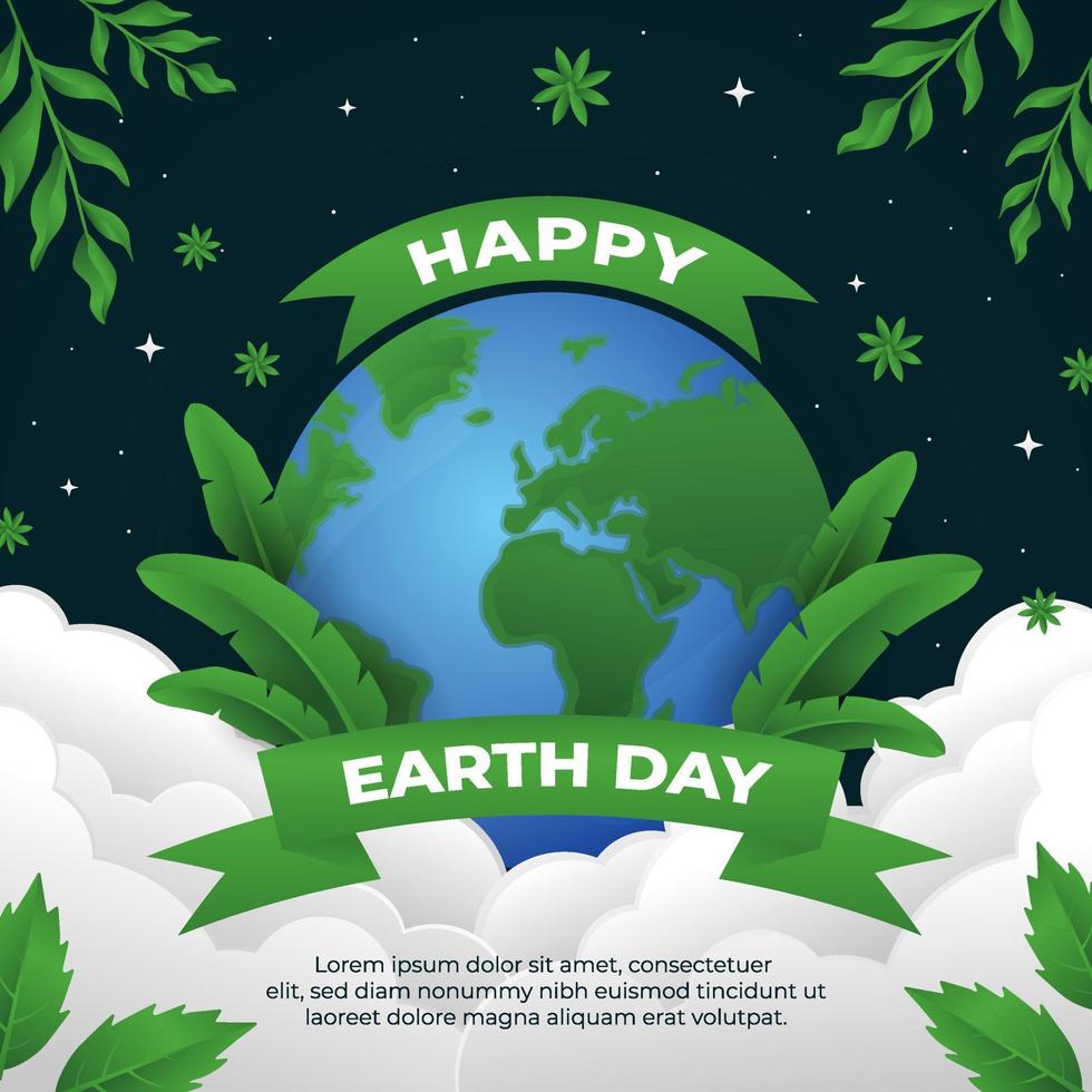 Earth Day Background vector