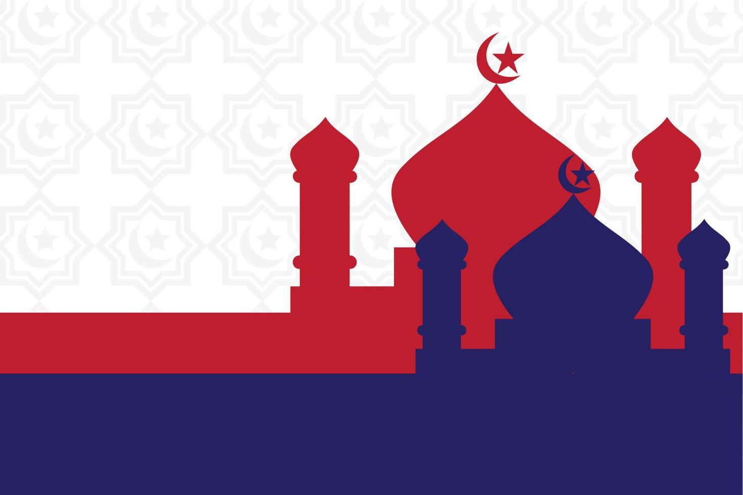 herencia islámica de la mezquita vector
