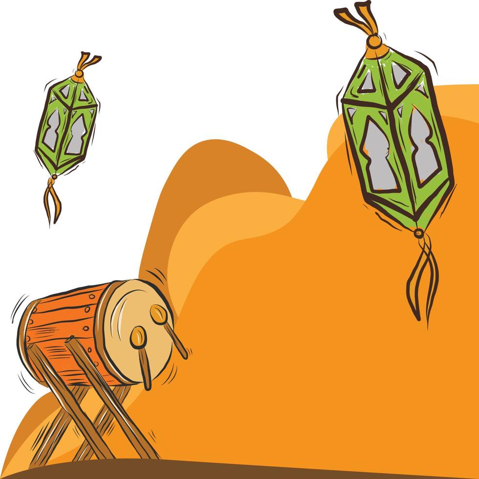 Islamic background for event vector