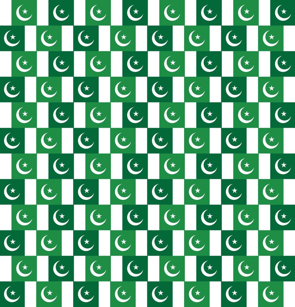 textura de fondo de patrón de bandera de pakistán vector