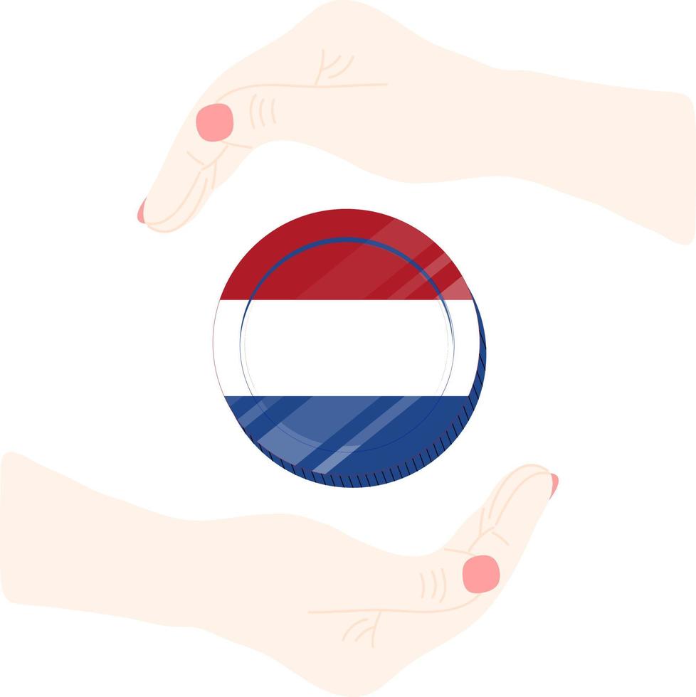 Flag Of Dutch vector