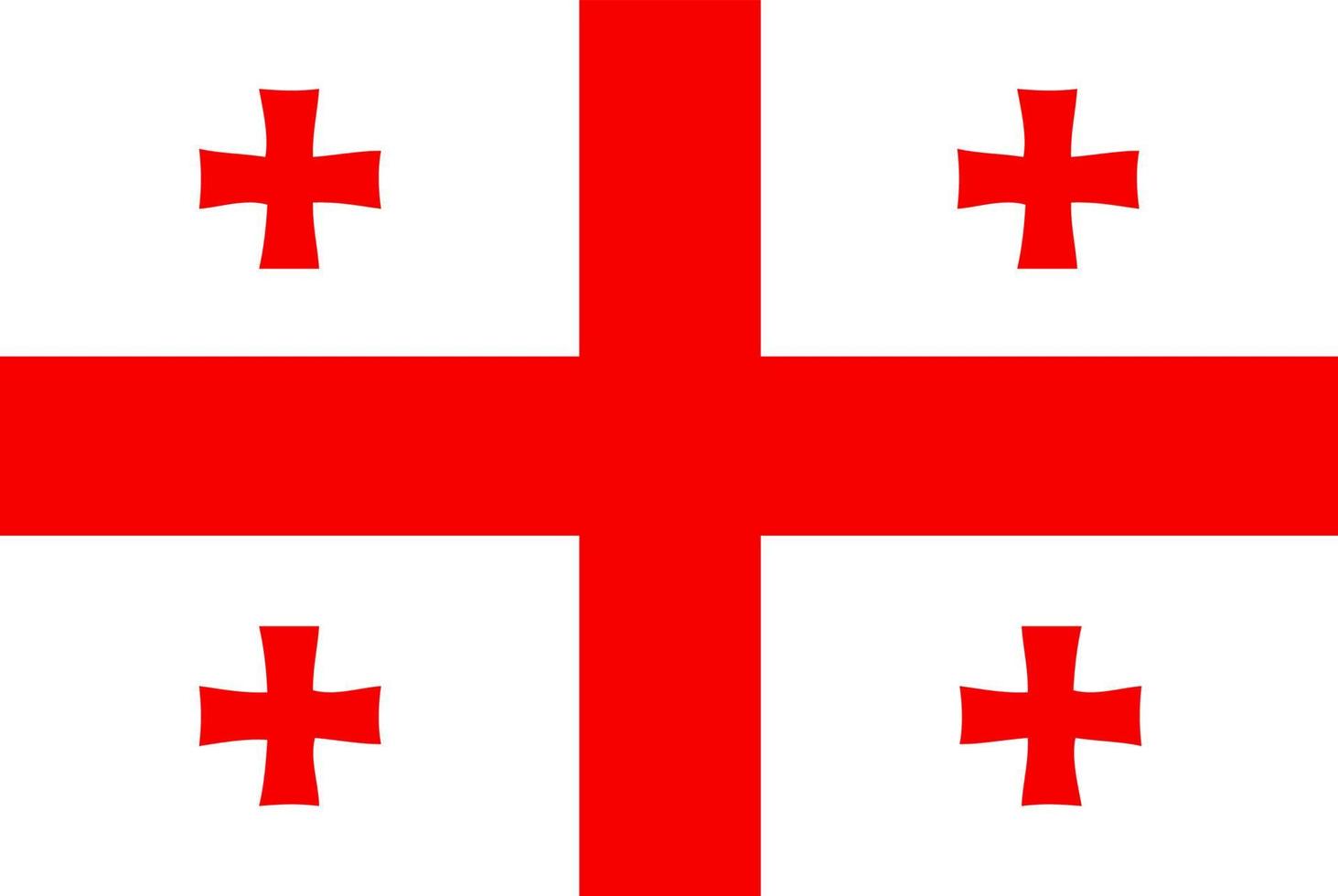 Flag Of Georgia vector