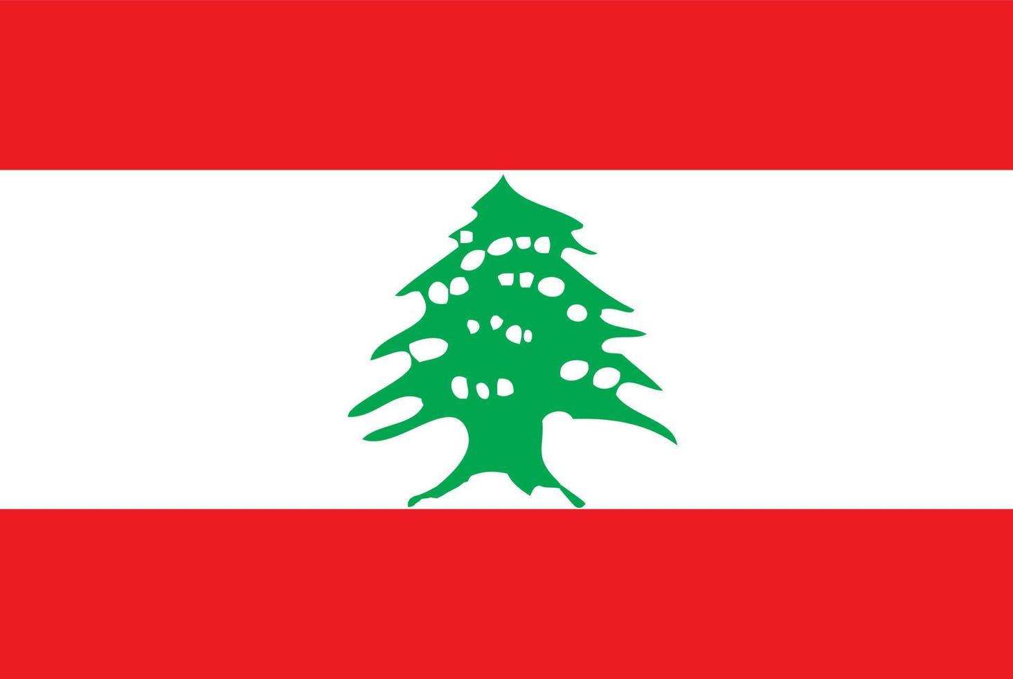 Flag Of Lebanese vector