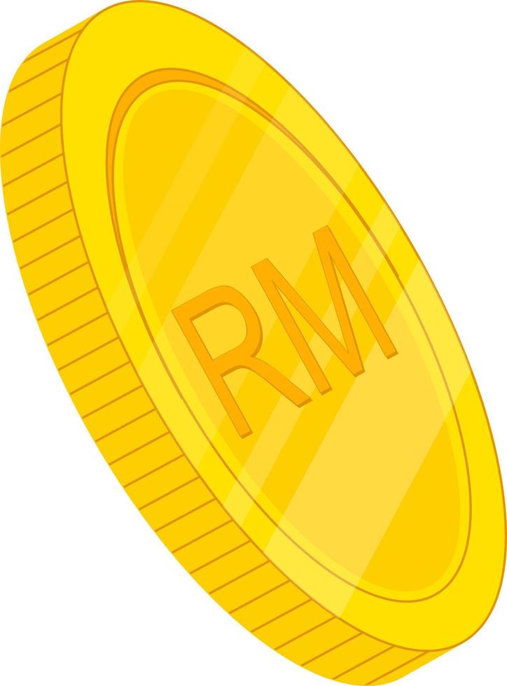 Malaysian ringgit icon vector