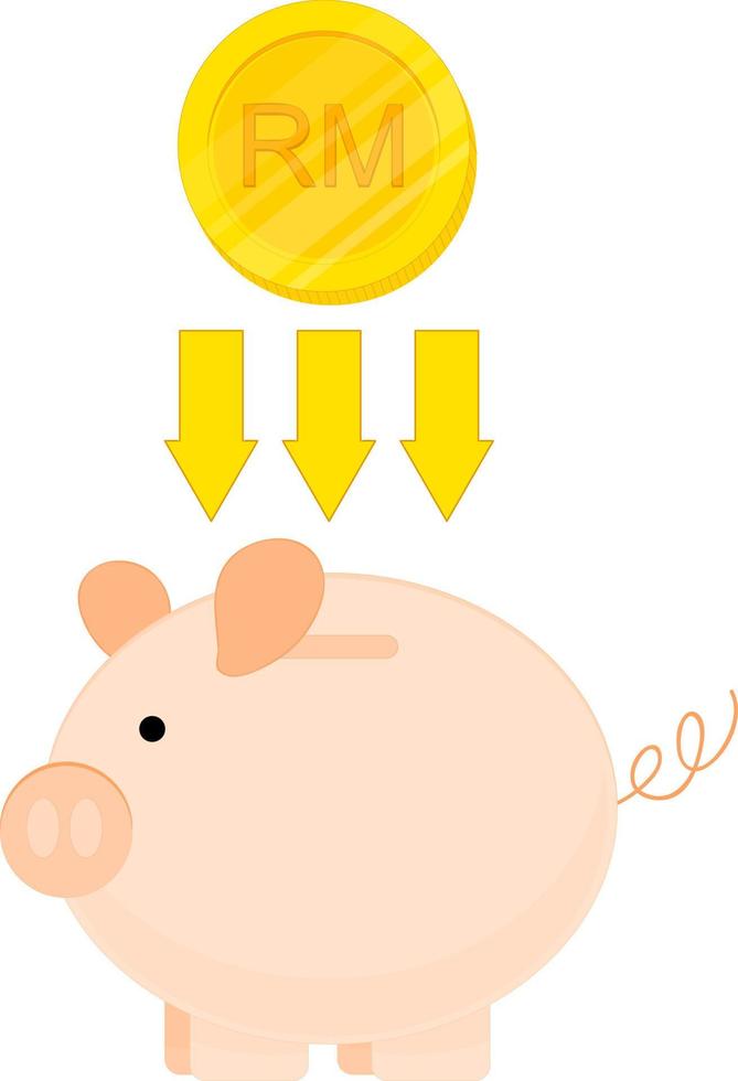 Malaysian ringgit icon vector