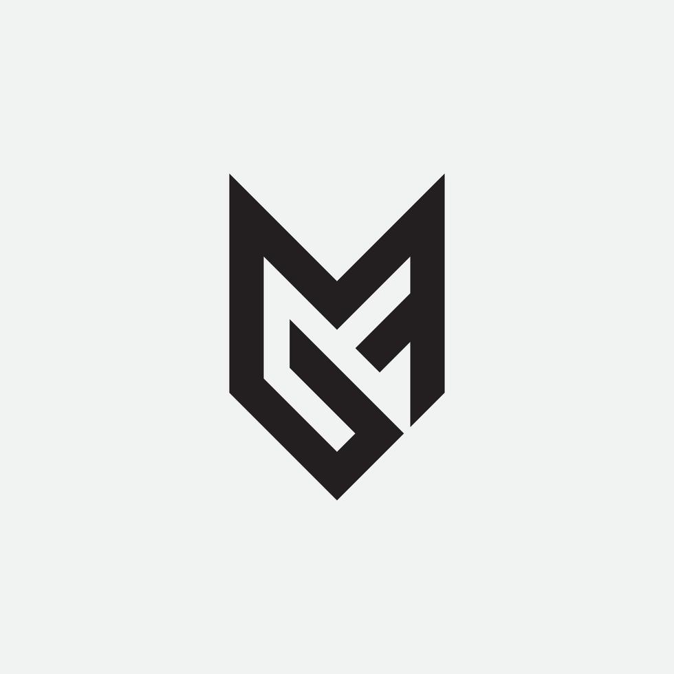 GMF or G M F united monogram design logo template. vector