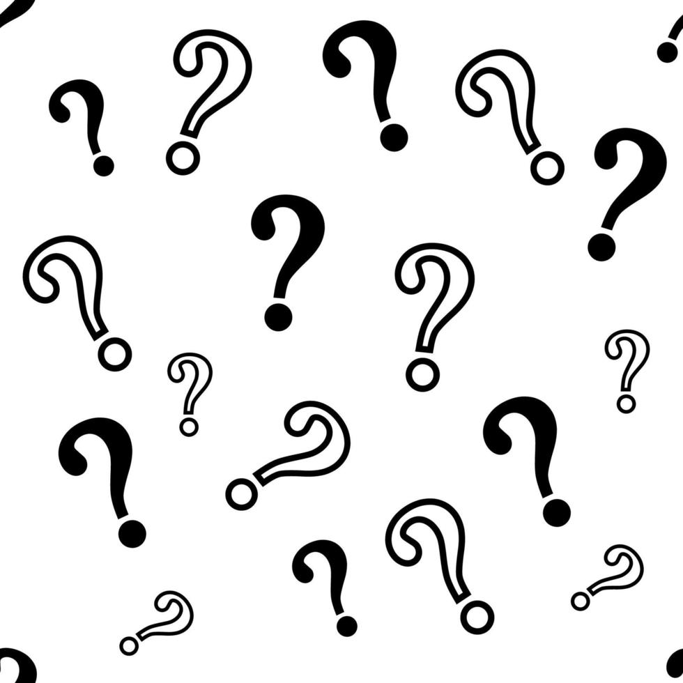 Question mark seamless pattern background. vector. vector