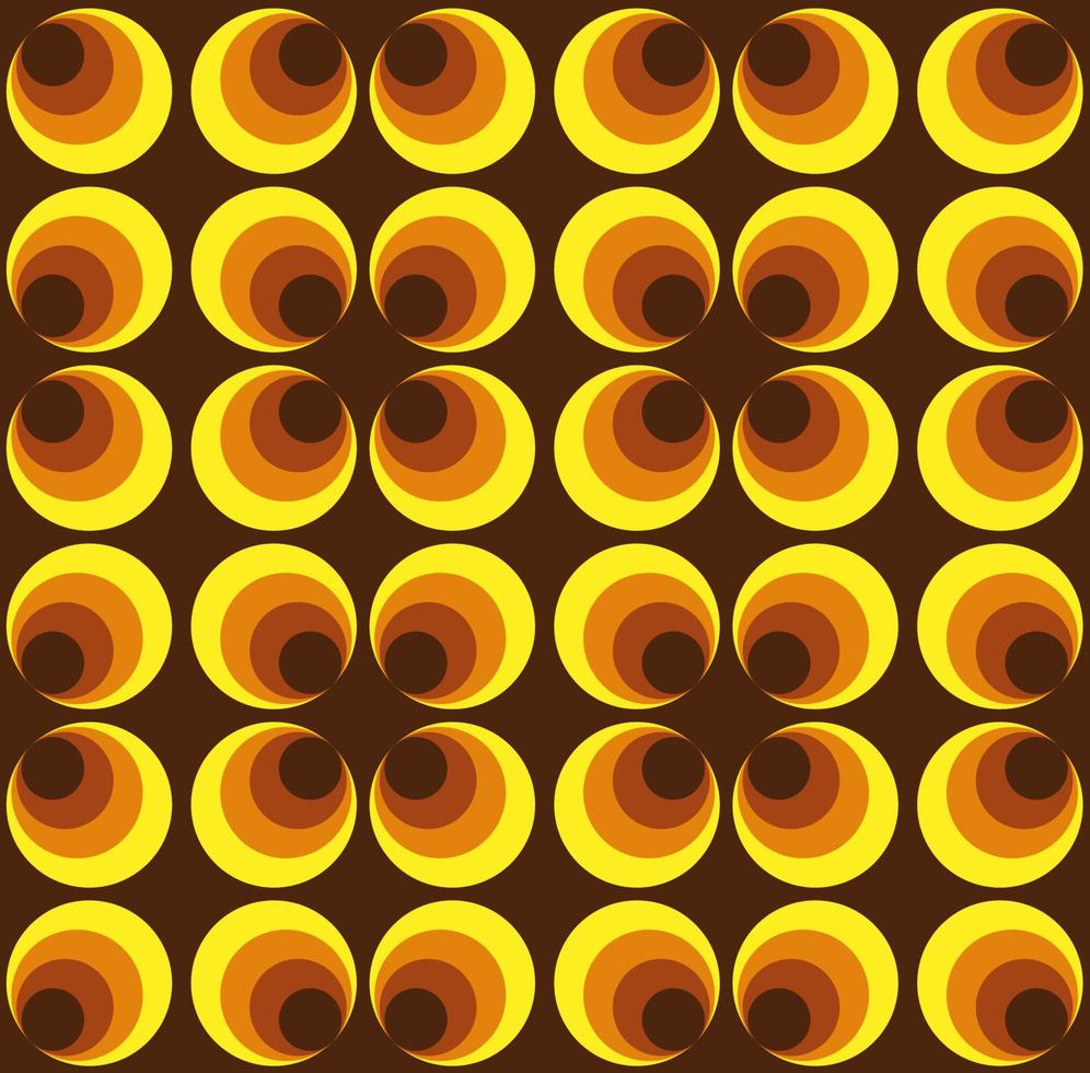 Abstract. 60s colorful seamless pattern, retro style geometric vintage