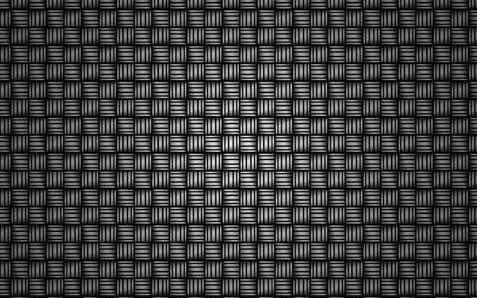 Abstract background texture. Black and gray carbon textured repeating pattern. Metallic chain pattern. Iron metal chain vector