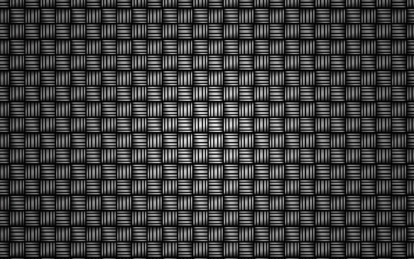 Abstract background texture. Black and gray carbon textured repeating pattern. Metallic chain pattern. Iron metal chain vector