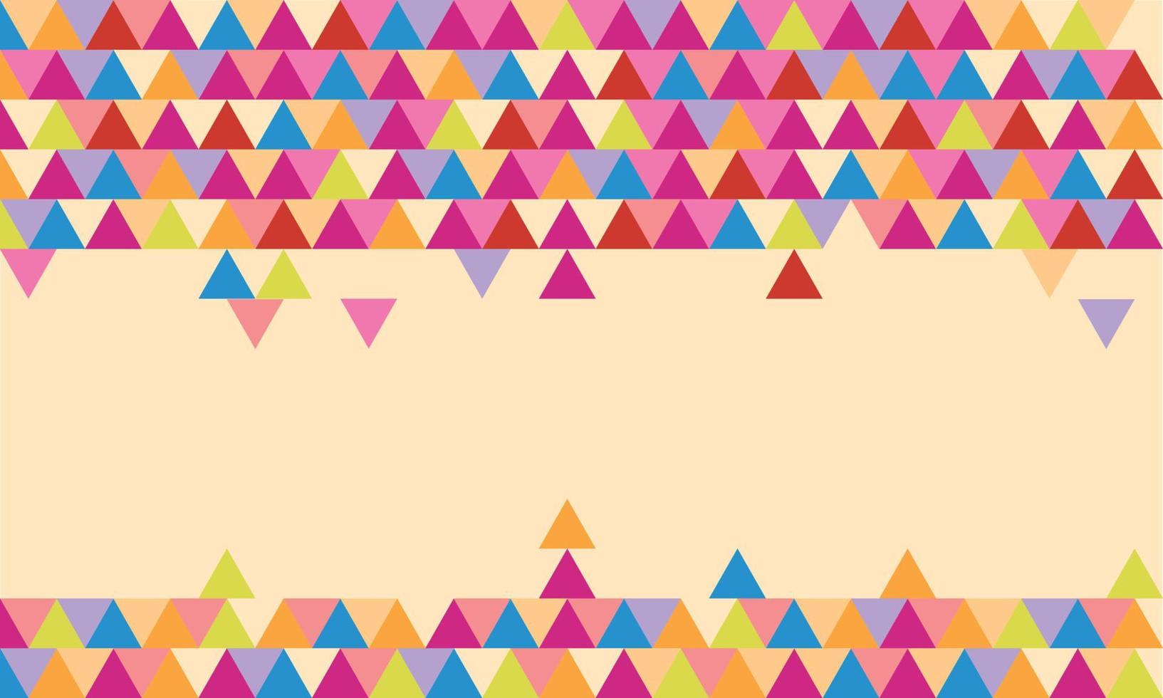 Colorful Geometric Background with Triangle Shape vector