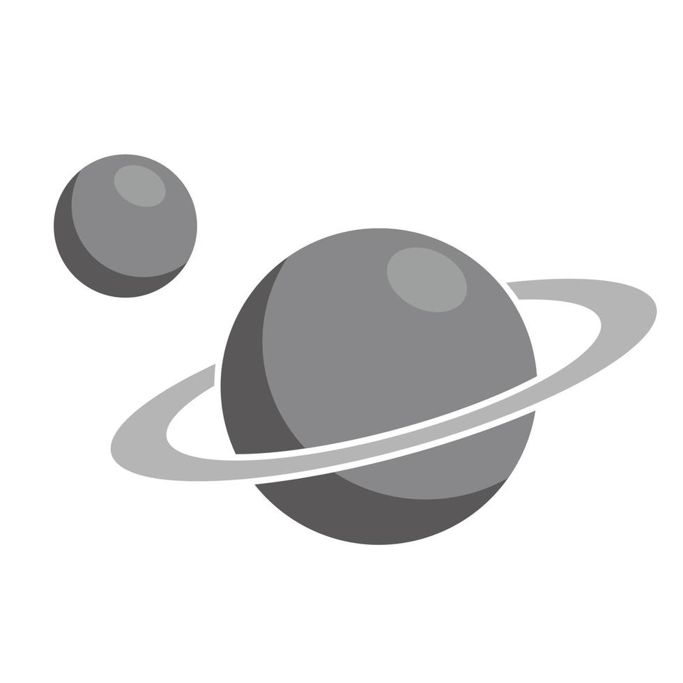 planet space with ring vector