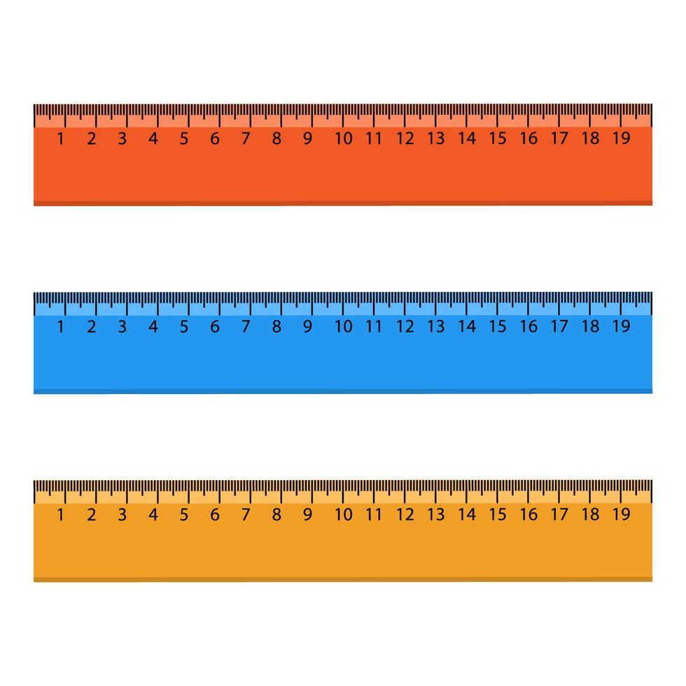 ruler flat style vector